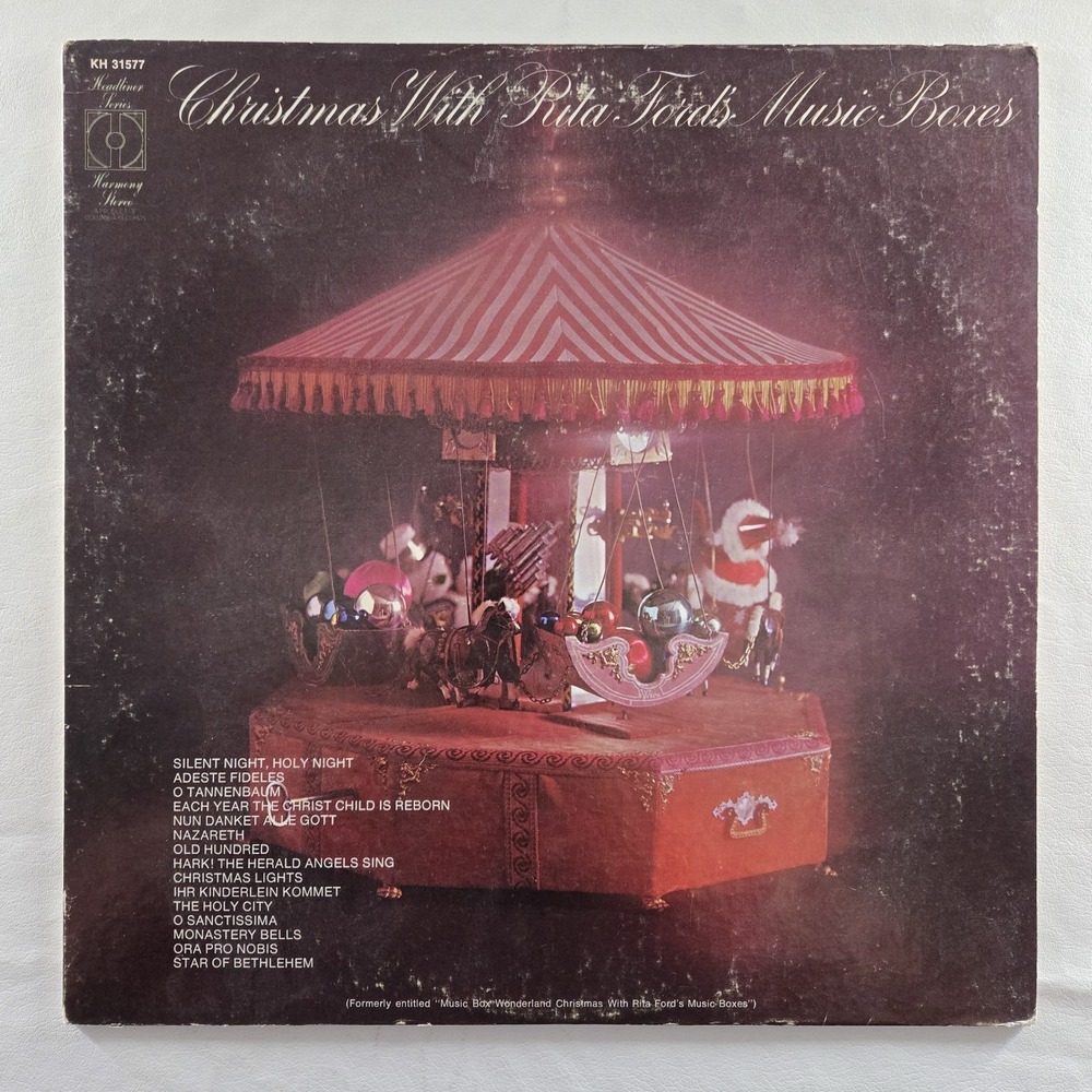 Christmas W/ Rita Ford's Music Boxes KH 31577 Record Holiday LP Vinyl VG Tested